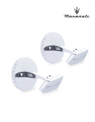 MASERATI J CUFFLINKS IP BLACK